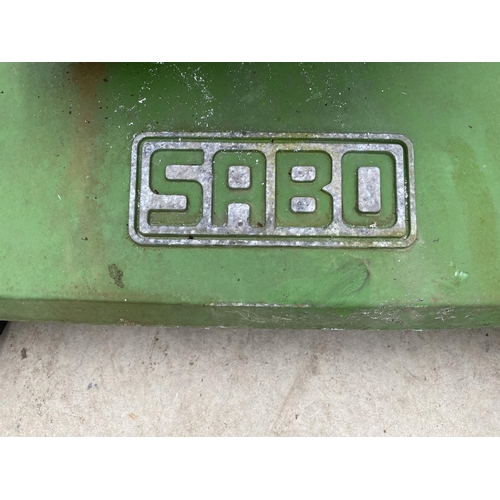 1480 - A SABO PETROL LAWN MOWER WITH GRASS BOX - BELIEVED WORKING BUT NO WARRANTY