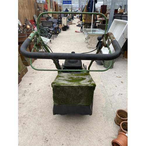 1480 - A SABO PETROL LAWN MOWER WITH GRASS BOX - BELIEVED WORKING BUT NO WARRANTY