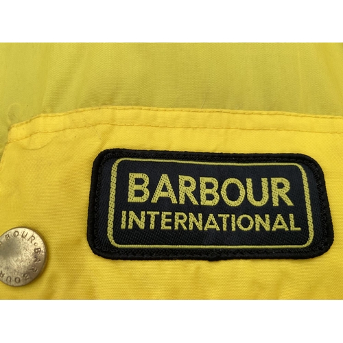 1488 - A BARBOUR YELLOW XXL JACKET