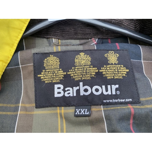 1488 - A BARBOUR YELLOW XXL JACKET