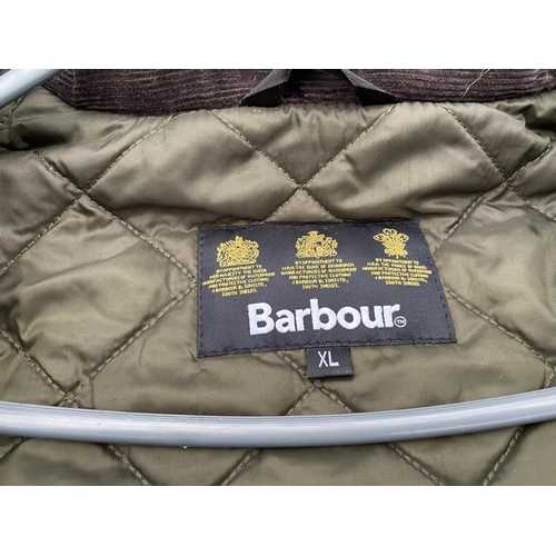 1491 - A BARBOUR MENS XL AS NEW WAX JACKET WITH LABELS STILL ON