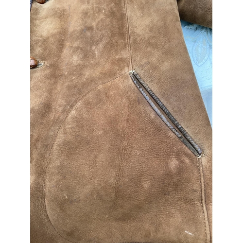 1492 - A BROWN SHEEP SKIN JACKET