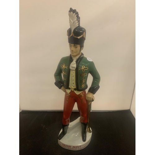 34A - AN IRISH MIST SOLDIER FIGURINE DECANTER