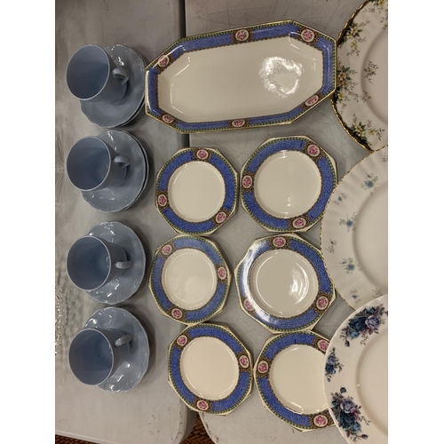 143 - A VARIETY OF CERAMICS TO INCLUDE ROYAL ALBERT 'CELEBRATION' AND COALPORT