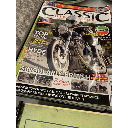 206 - A SUBSTANTIAL COLLECTION OF CLASSIC BIKE GUIDES TO ALSO INCLUDE 'THE MOTOR BIKE BOOK THE DEFINITIVE ... 