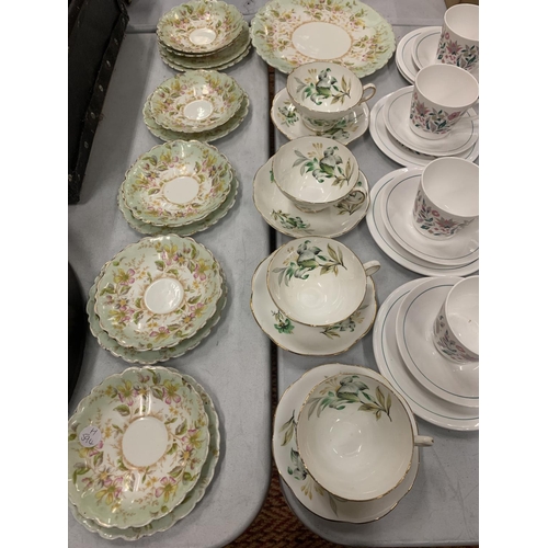 208 - A LARGE SELECTION OF CHINA TEA WARE