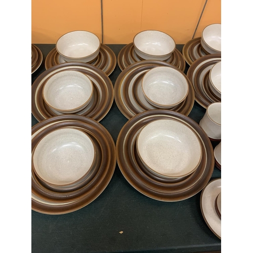 217 - A LARGE QUANTITY OF DENBY STUDIO DINNER WARE