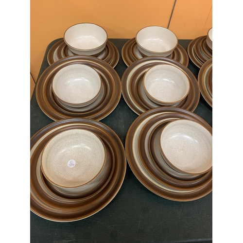 217 - A LARGE QUANTITY OF DENBY STUDIO DINNER WARE