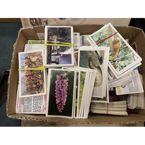 222 - A LARGE QUANTITY OF CIGARETTE CARDS TO INCLUDE OUR KING AND QUEENS ETC