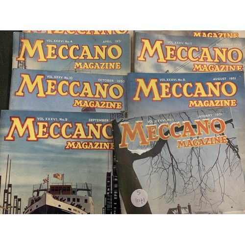 79 - TWENTY MECCANO MAGAZINES 1948-1951