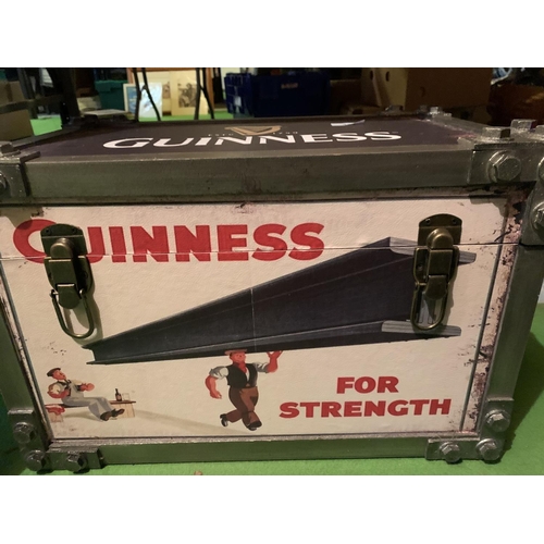 423 - A VINTAGE STYLE GUINNESS STORAGE TRUNK