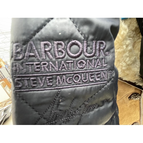 1489 - A BARBOUR STEVE McQUEEN EDITION QUILTED JACKET XXL