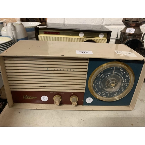 276 - TWO VINTAGE RADIOS - A STELLA AND A MARCONI