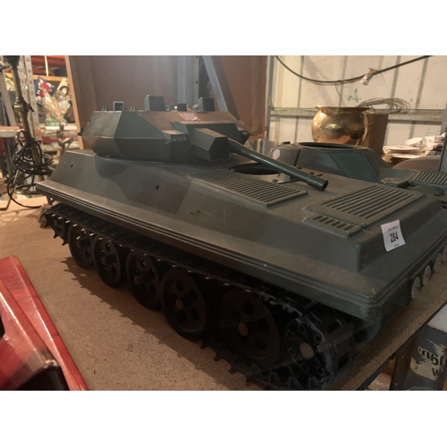 284 - TWO LARGE ACTION MAN TANKS