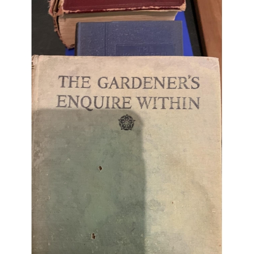 859 - SIX HARDBACK BOOKS TO INCLUDE A MRS BEETON'S COOKERY BOOK 1912