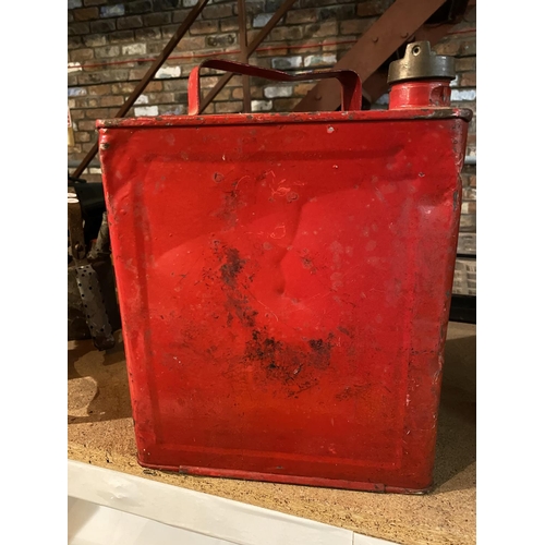 805 - A VINTAGE OIL CAN S B P 4 2 GALLONS