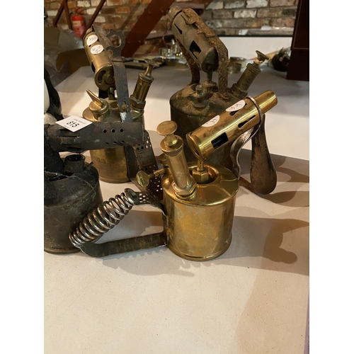 815 - FOUR VINTAGE BLOW TORCHES