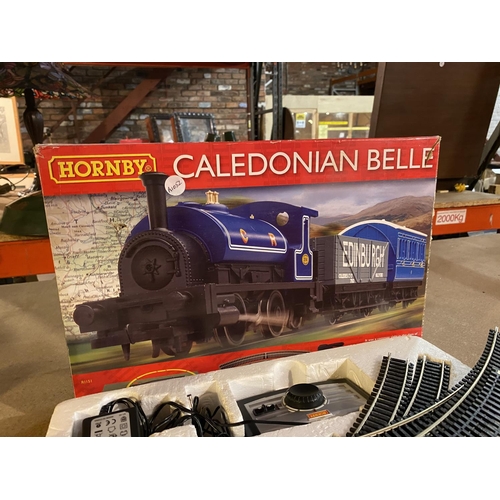 844 - A HORNBY CALEDONIAN BELLE MODEL RAILWAY SET