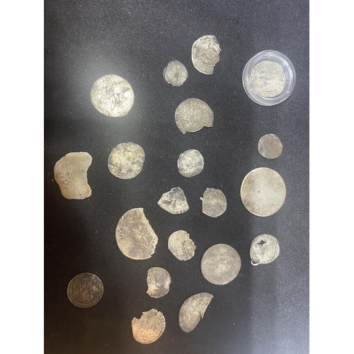 327 - TWENTY HAMMERED COINS AND PART COINS