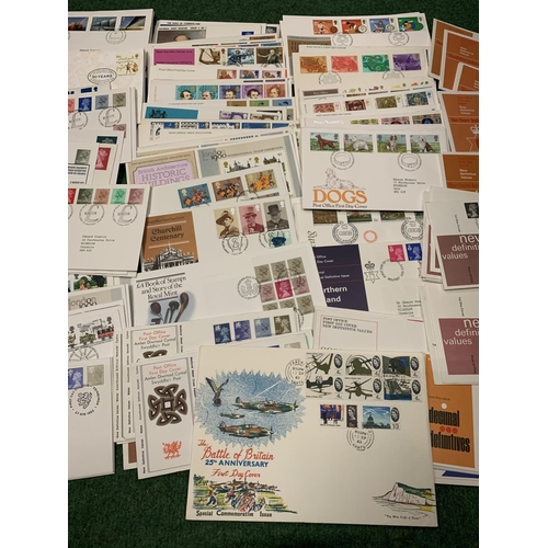 320 - GREAT BRITAIN , A SELECTION OF 166 FIRST DAY COVERS , ALL NEATLY TYPED