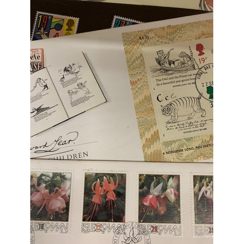 355 - A LARGE ASSORTMENT OF FIRST DAY COVERS TO INCLUDE A 'FUSCHIA' SET