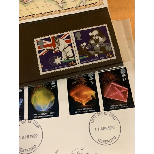 357 - A LARGE COLLECTION OF FIRST DAY COVERS, POTSCARDS AND RELATED STAMPS