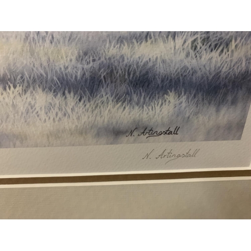 440 - A NIGEL ARTINGSTALL FRAMED PRINT'MEADOW FROST' LIMITED EDITION 6/195 WHOLESALE PRICE £150