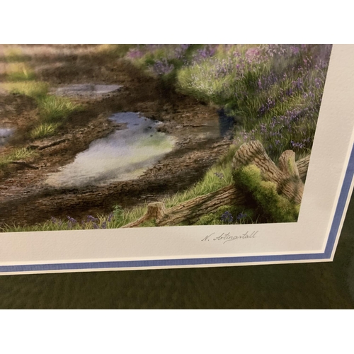 444 - A NIGEL ARTINGSTALL FRAMED PRINT 'SPRING ARRIVAL' LIMITED EDITION 21/195 WHOLESALE PRICE £165