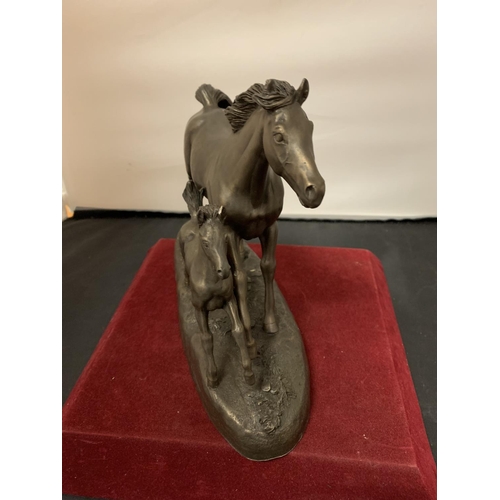 755 - A SPELTER HEREDITIES 'MARE AND FOAL' DG062 (FOAL EAR A/F)