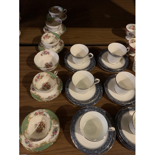 951 - A VARIETY OF CHINA TO INCLUDE ROYAL ALBERT AND AYNSLEY