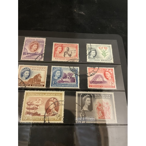 368 - SOUTHERN RHODESIA , 1953 & 1964 QE11 DEFINITIVE SETS , COMPLETE , FINE USED . SG 78/91 CAT £130.00 ,... 