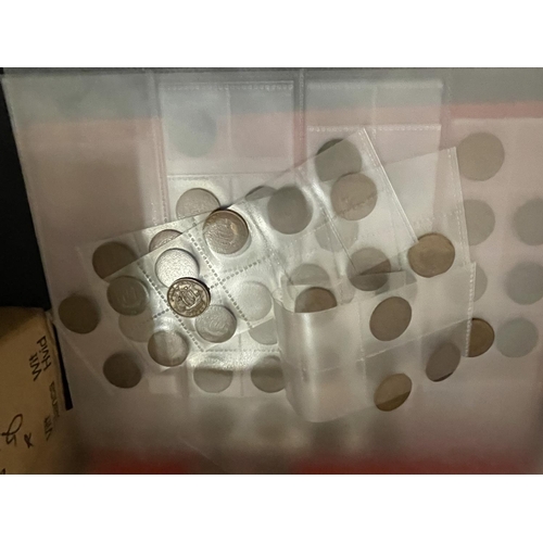 474 - LARGE BOX OF MIXED COINS , CHIEFLY UK