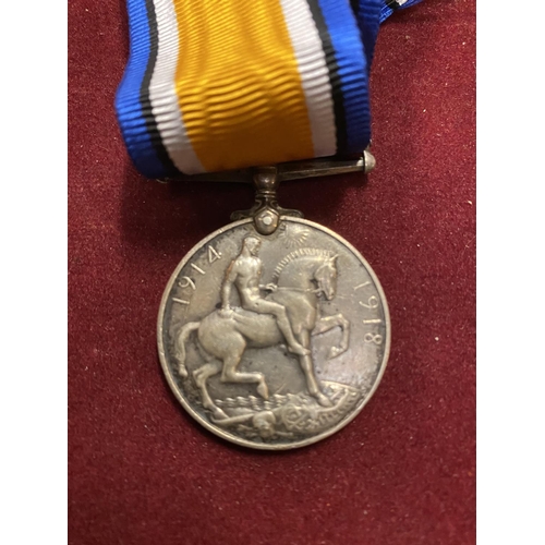 604 - TWO WWI MEDALS WITH RIBBONS - A 1914- 1918 MEDAL AND A GREAT WAR FOR CIVILISATION - THE FORMER ENGRA... 