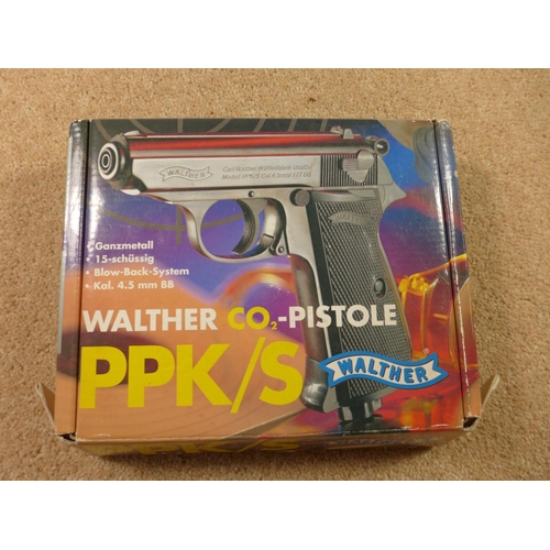 306 - A BOXED PPKS WALTHER 4.5MM CALIBRE CO2 PISTOL