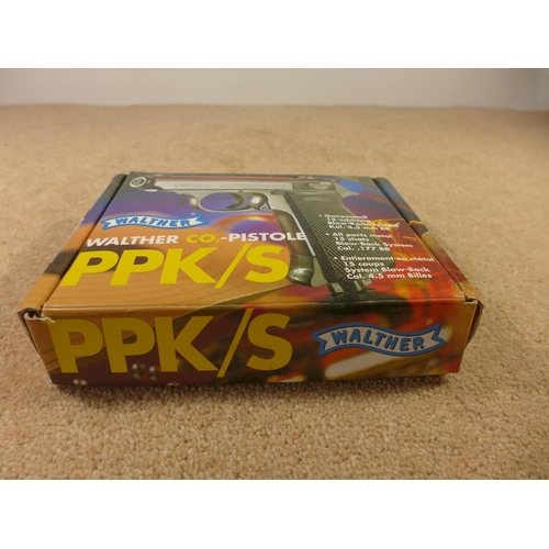 307 - A BOXED PPKS WALTHER 4.5MM CALIBRE CO2 PISTOL