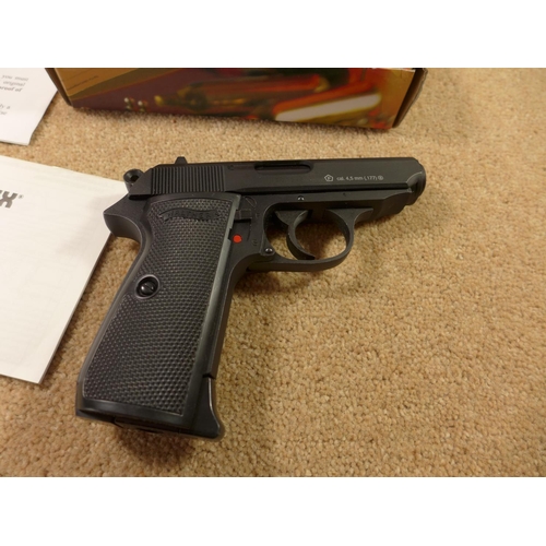 307 - A BOXED PPKS WALTHER 4.5MM CALIBRE CO2 PISTOL