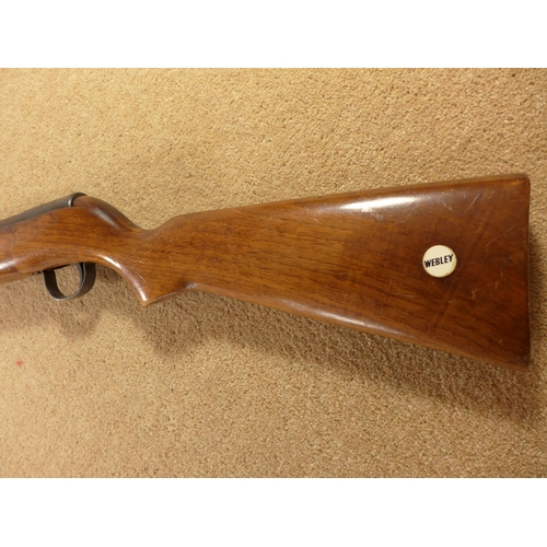 322 - A WEBLEY MARK 3 .22 CALIBRE AIR RIFLE