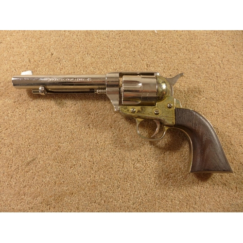 335A - A REPLICA NON FIRING .45 COLT REVOLVER