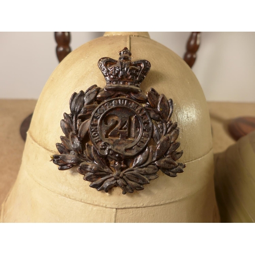 350 - THREE BOER WAR RE-ENACTMENT BRITISH HELMETS