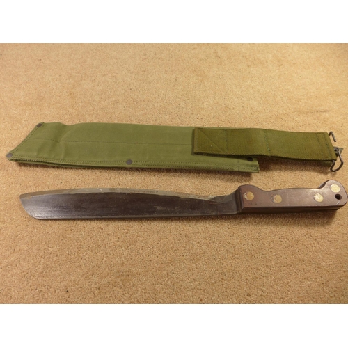 377 - A MACHETE, 33CM BLADE