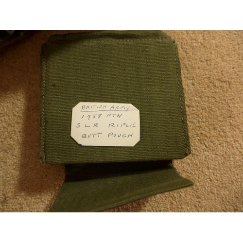 392 - A BRITISH ARMY FIELD PACK, ITEMS DATED 1958 ONWARDS