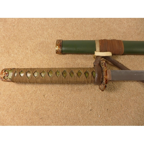 414 - A 20TH CENTURY JAPANESE SWORD, 68CM BLADE