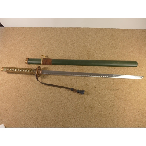 414 - A 20TH CENTURY JAPANESE SWORD, 68CM BLADE