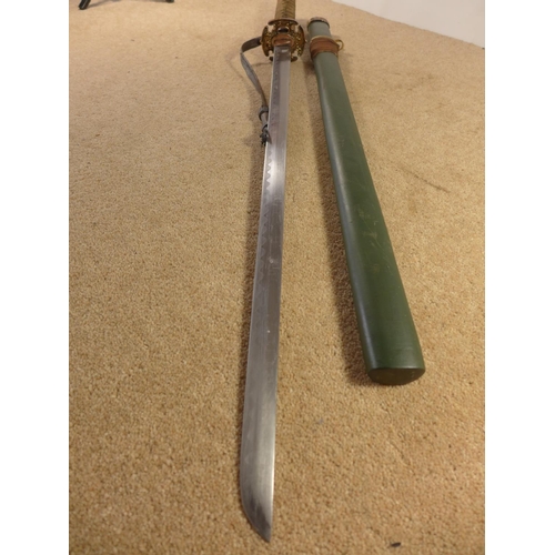 414 - A 20TH CENTURY JAPANESE SWORD, 68CM BLADE