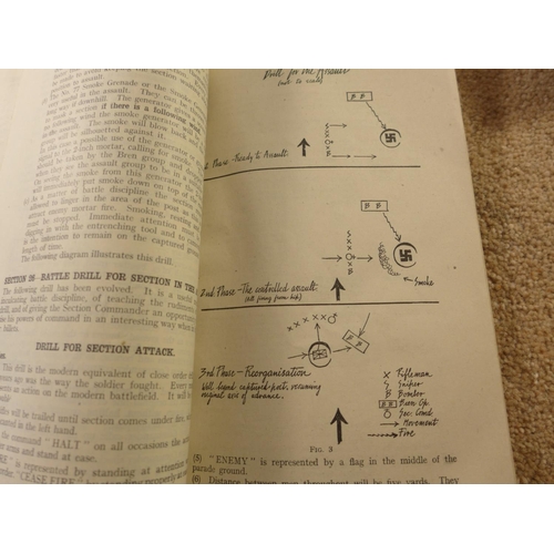 423 - A BRITISH WORLD WAR II BOOK ON FIELDCRAFT AND BATTLE DRILL, WARRINGTON VOLUNTEERS 1798-1898, WWII RA... 