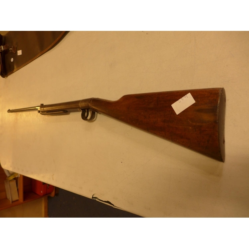 425 - AN EARLY 20T CENTURY B.S.A. .177 CALIBRE AIR RIFLE, 45CM BARREL, WITH SLIP CASE