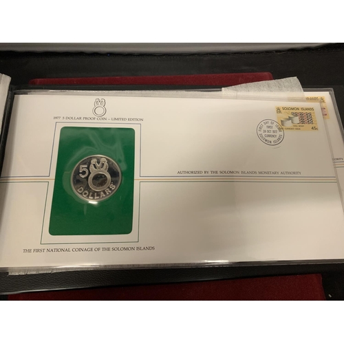 612 - SOLOMON ISLANDS 1977 “FIRST DAY OF ISSUE PRESENTATION SET” . PRISTINE CONDITION