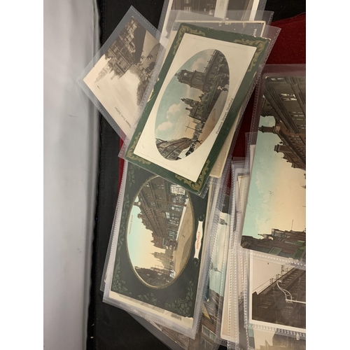 613 - POSTCARDS . A SELECTION OF 30 , IN PLASTIC SLEEVES , WITH SCENES FROM SHEFFIELD . PREDOMINANTLY EV11... 