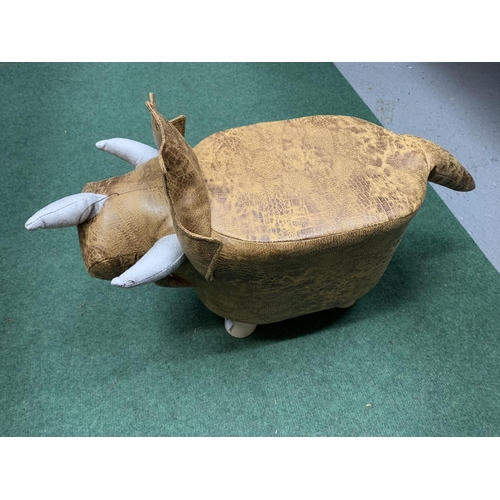 42 - A SMALL T-REX CHILD'S FOOTSTOOL