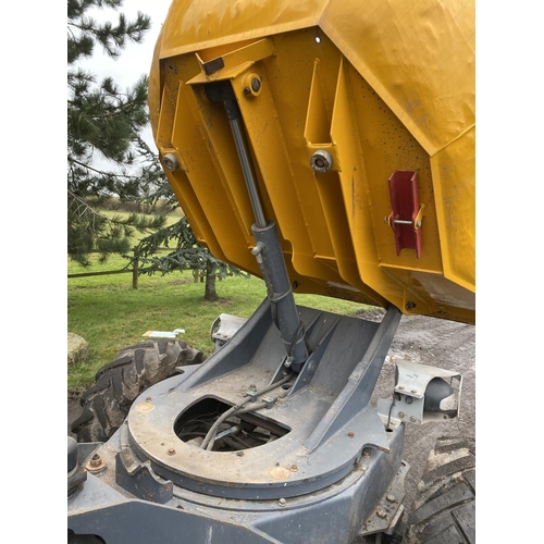 50 - A TEREX TA 3SH 3 TONNE SWIVEL DUMPER
BX14 LFB  1101 HOURS
+VAT WITH V5 ALSO SECURITY CODE PAD